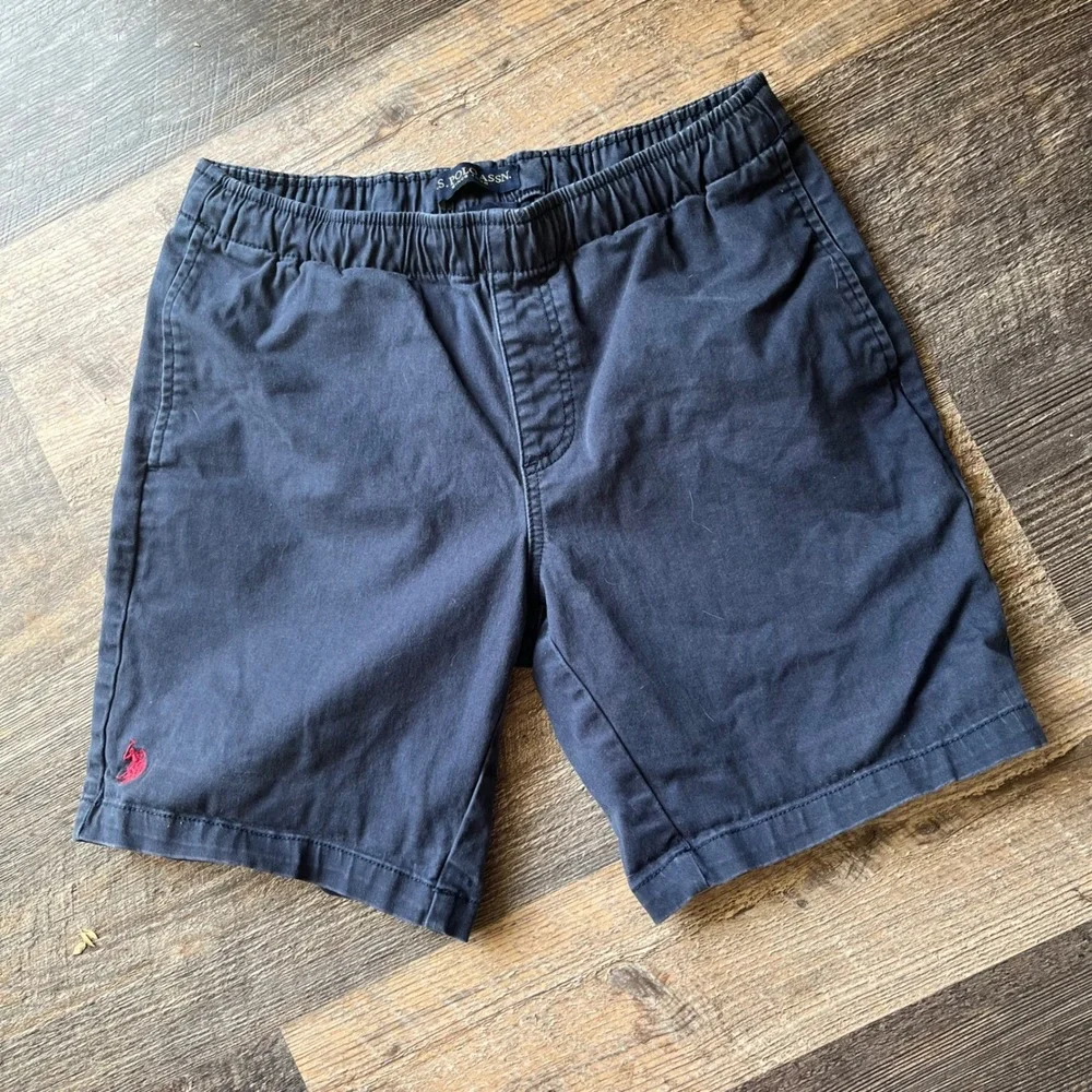 S. Polo ASSN.‎ Pull On Shorts Casual Elastic Waist Flat Front Size S